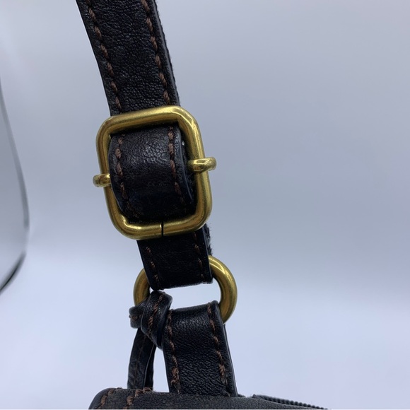 FOSSIL Carson Black Leather Flap Organizer Crossbody Shoulder Bag ZB5057 EUC - Picture 10 of 10